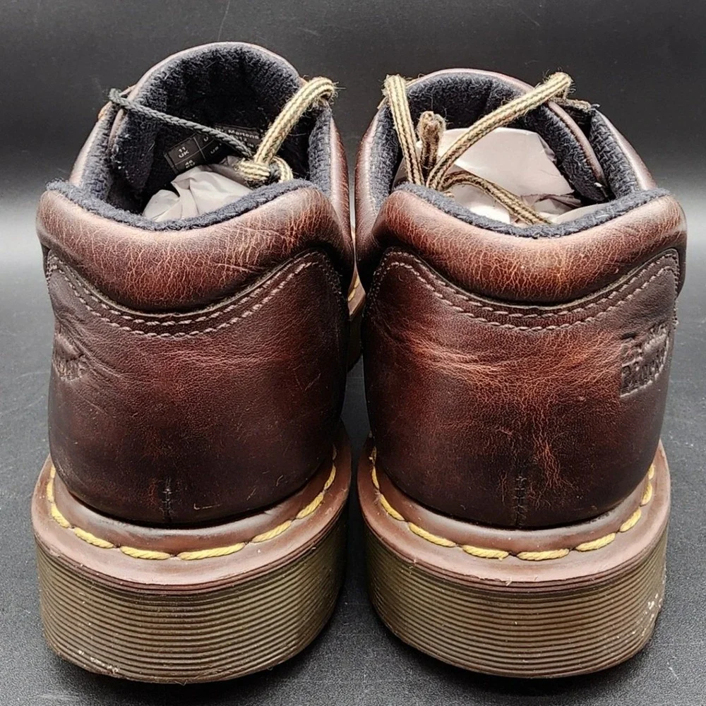 Dr. Martens 12 Brown 8312 Leather Oxford Grunge Gorpcore Punk Industrial Rugged